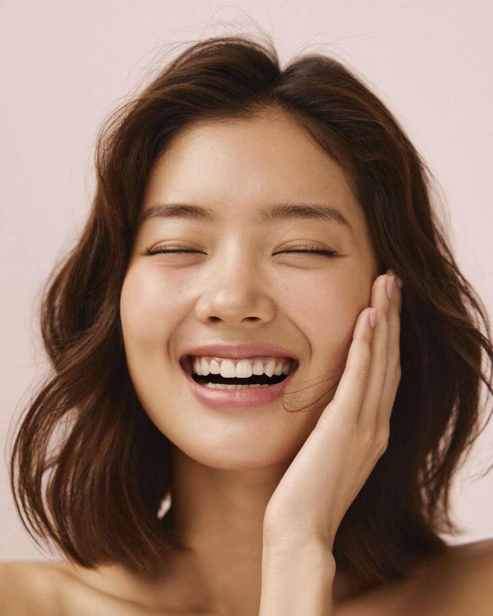 Woman with luminous, healthy skin
